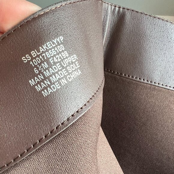 Sun + Stone Blakelyy Womens Buckle Knee-High Boots Sz 6.5M in Chocolate Brown - Picture 9 of 9